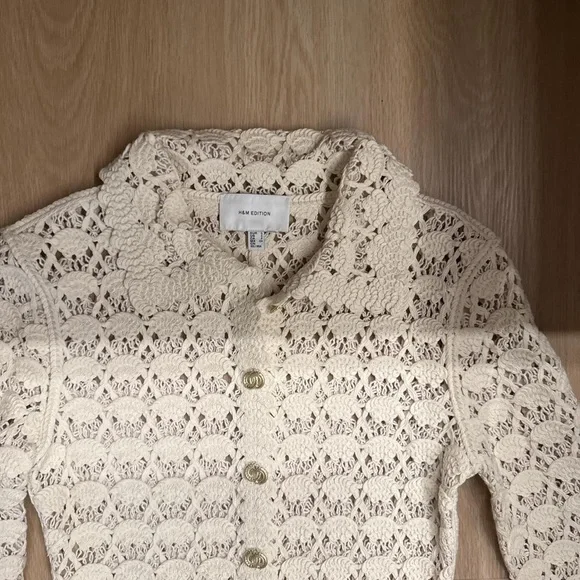 H&M Women's Cream and White Dress - Picture 2 of 2